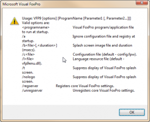 VFP9 Parameters